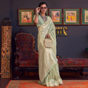green-woven-art-silk-saree-with-tassels-17