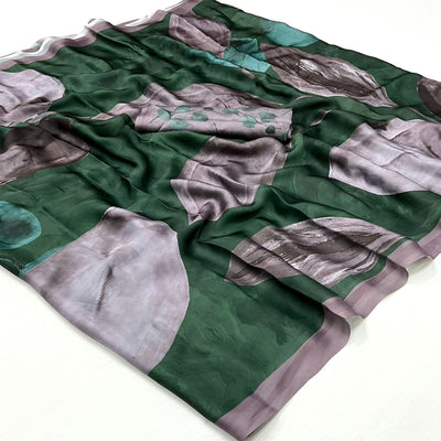 green-floral-digital-printed-satin-saree-1