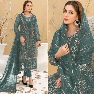 green-floral-embroidered-georgette-semi-stitched-pakistani-suit-7