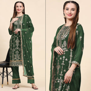 green-sequins-embroidered-georgette-semi-stitched-pakistani-suit