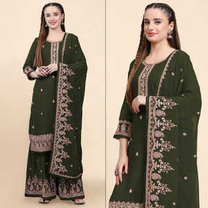 green-floral-embroidered-georgette-semi-stitched-suit-4