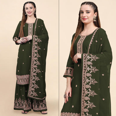 green-floral-embroidered-georgette-semi-stitched-suit-4