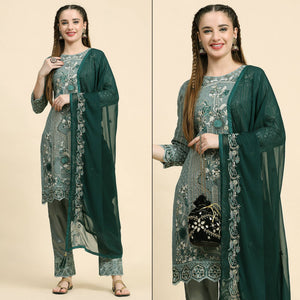 green-floral-embroidered-georgette-semi-stitched-pakistani-suit