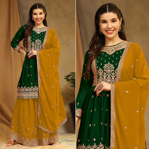 green-floral-embroidered-georgette-semi-stitched-sharara-suit