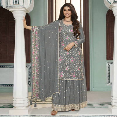grey-floral-embroidered-chinon-sharara-salwar-suit