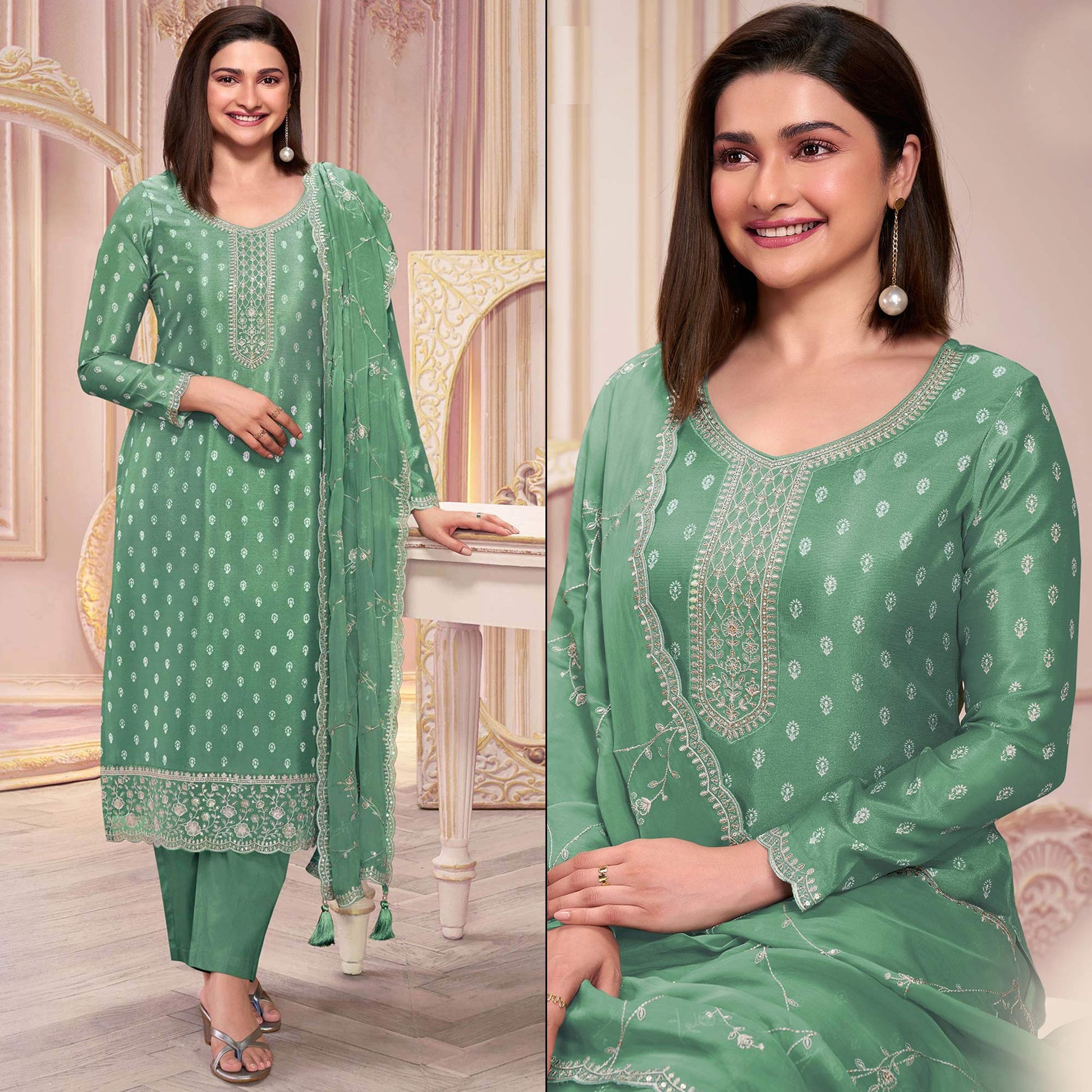 green-floral-sequins-embroidered-silk-georgette-semi-stitched-salwar-suit