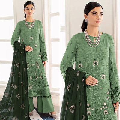 green-embroidered-georgette-semi-stitched-pakistani-suit-1