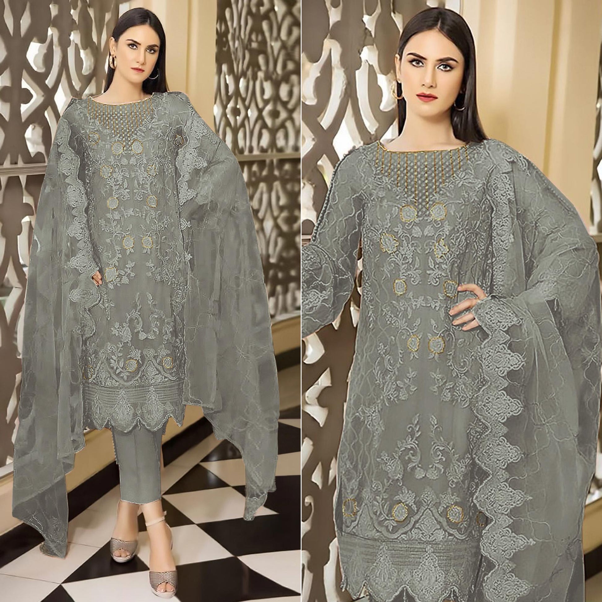 grey-floral-embroidered-georgette-semi-stitched-pakistani-suit-3