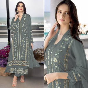 grey-floral-embroidered-georgette-semi-stitched-pakistani-suit-2