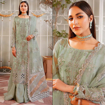 green-floral-sequins-embroidered-organza-semi-stitched-pakistani-suit