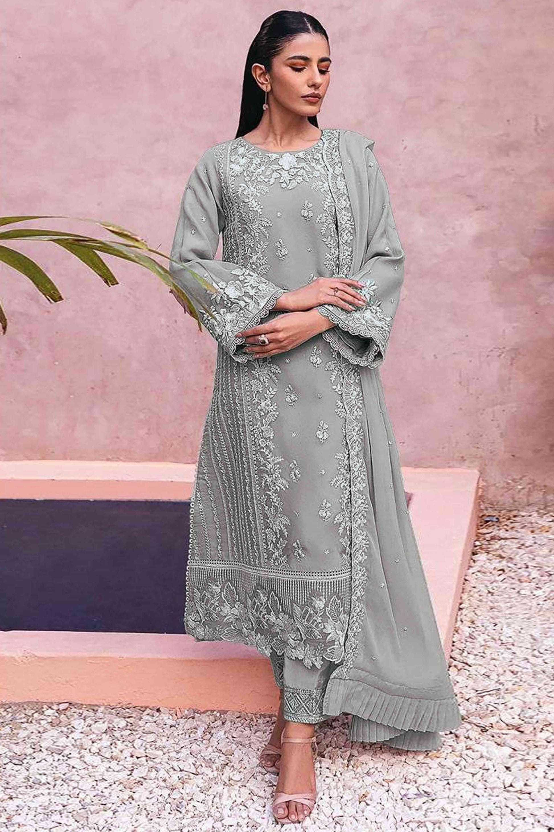 grey-floral-embroidery-georgette-semi-stitched-pakistani-suit-4