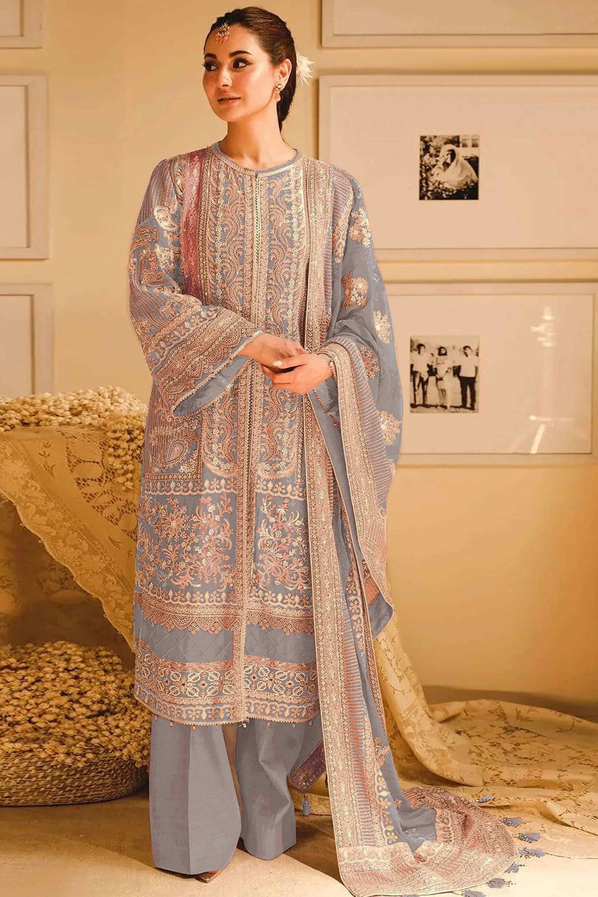 grey-floral-sequins-embroidery-georgette-semi-stitched-pakistani-suit