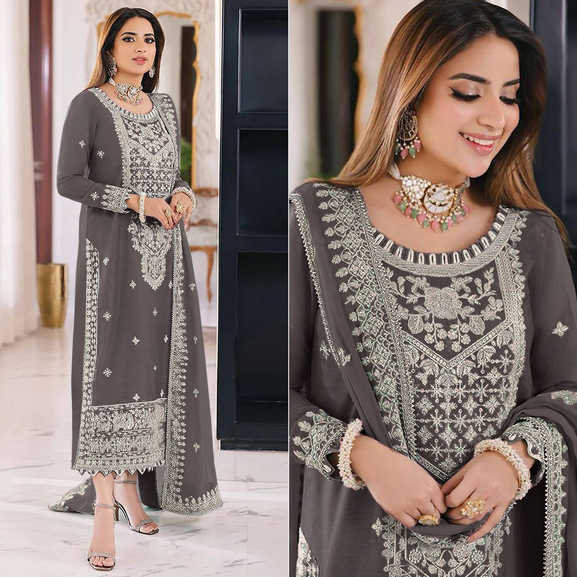 grey-embroidered-organza-pakistani-dress-material