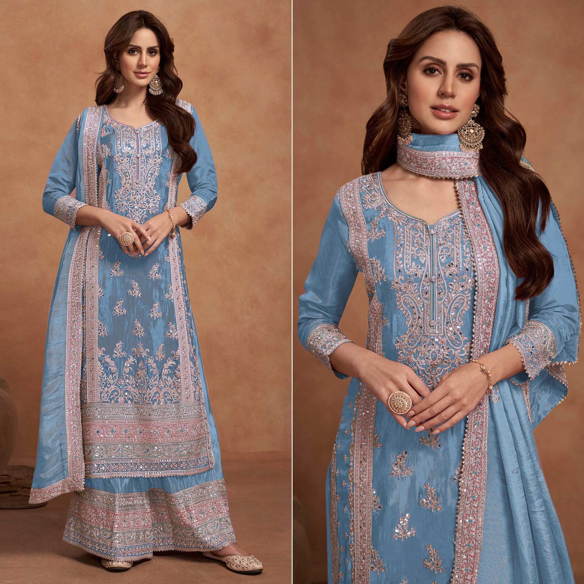 grey-floral-sequins-embroidered-vichitra-silk-semi-stitched-palazzo-suit