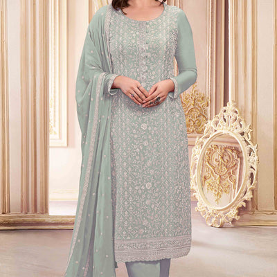 green-floral-sequins-embroidery-georgette-semi-stitched-salwar-suit