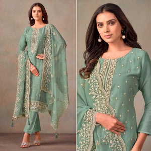 green-floral-sequins-embroidered-organza-semi-stitched-salwar-suit