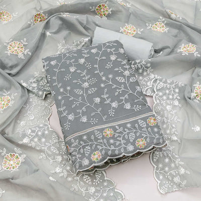 grey-floral-embroidered-chanderi-dress-material-8