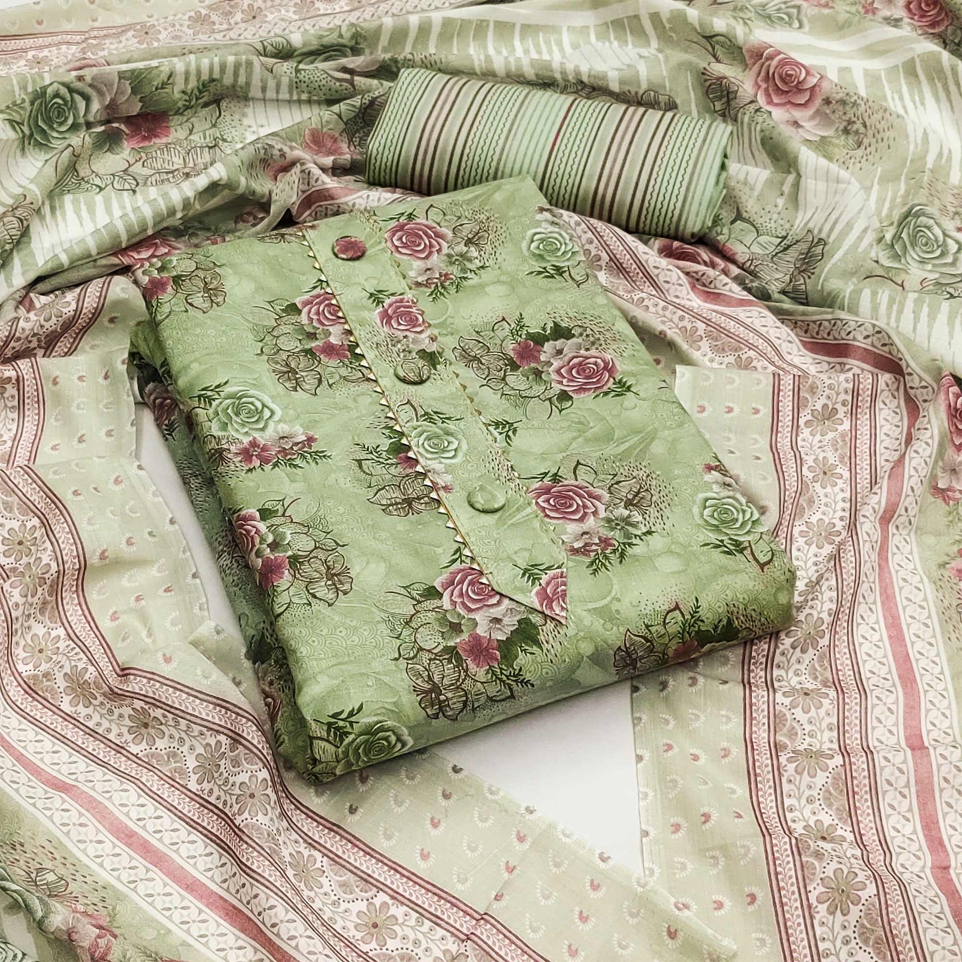 green-floral-printed-cotton-blend-dress-material-4