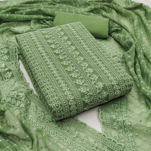 green-lucknowi-embroidered-georgette-dress-material-2