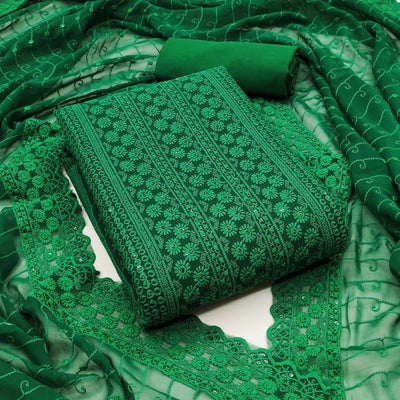 green-floral-sequins-embroidered-georgette-dress-material-7