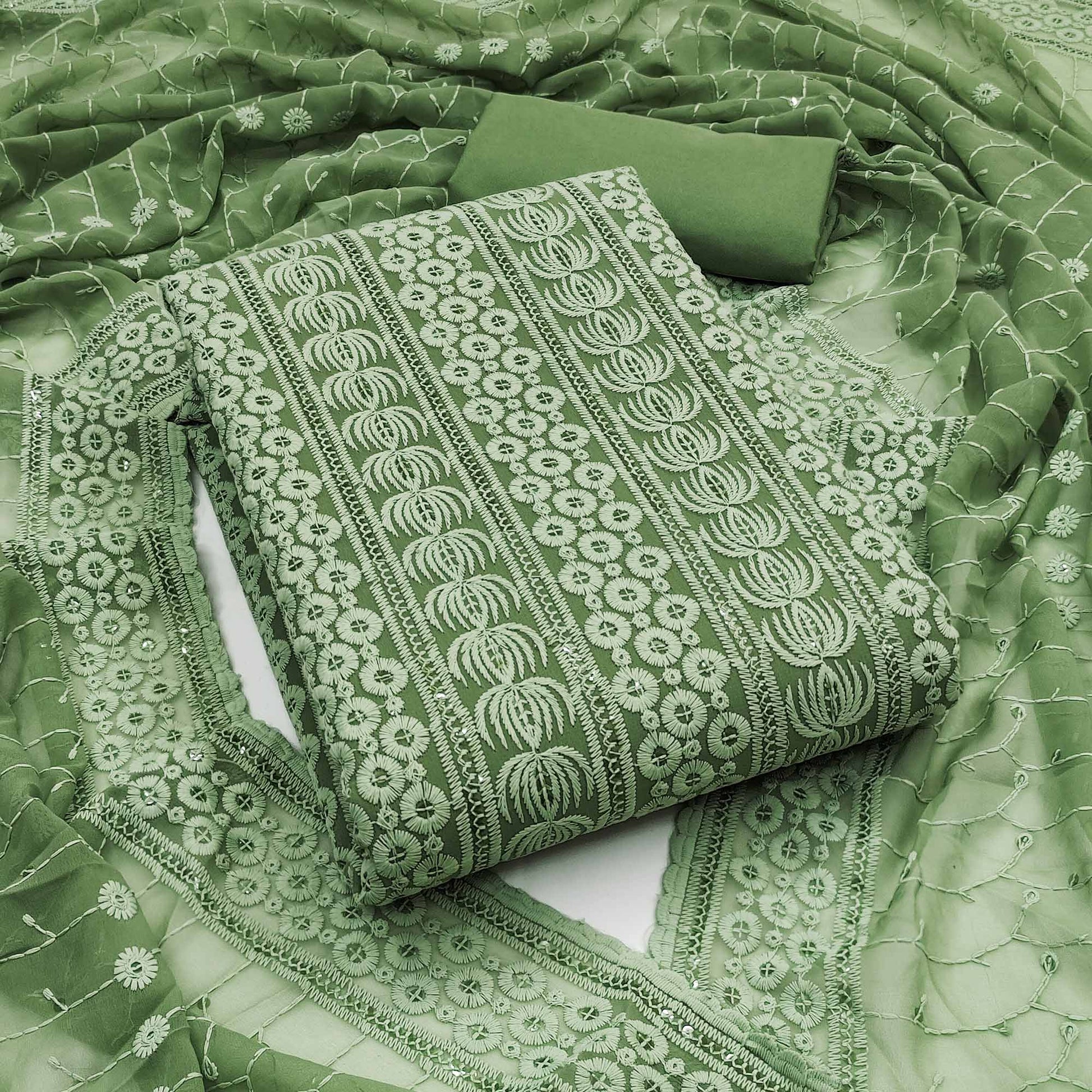 green-sequin-embroidered-georgette-dress-material