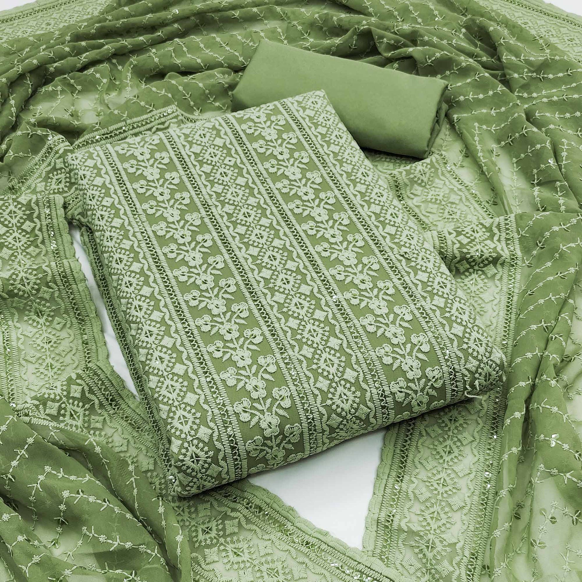 green-floral-sequins-embroidered-georgette-dress-material-9
