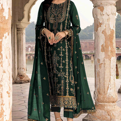 green-floral-sequins-embroidered-georgette-semi-stitched-suit-10