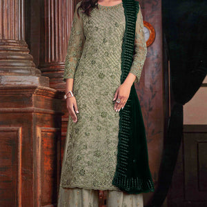 green-floral-sequins-codding-embroidered-net-semi-stitched-suit
