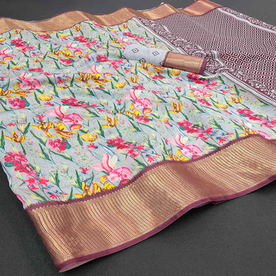 grey-floral-digital-printed-with-woven-border-dola-silk-saree