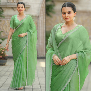 green-stonework-tussar-silk-saree