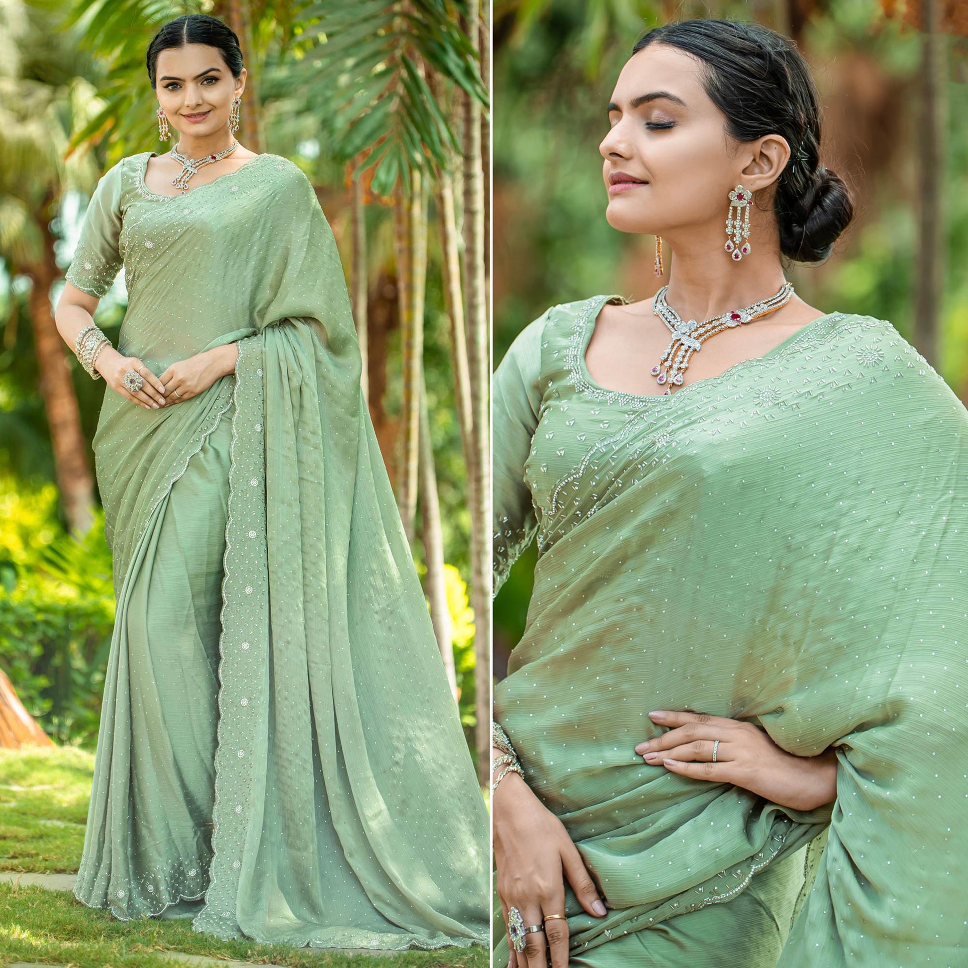 green-embellished-satin-saree-with-stones-work