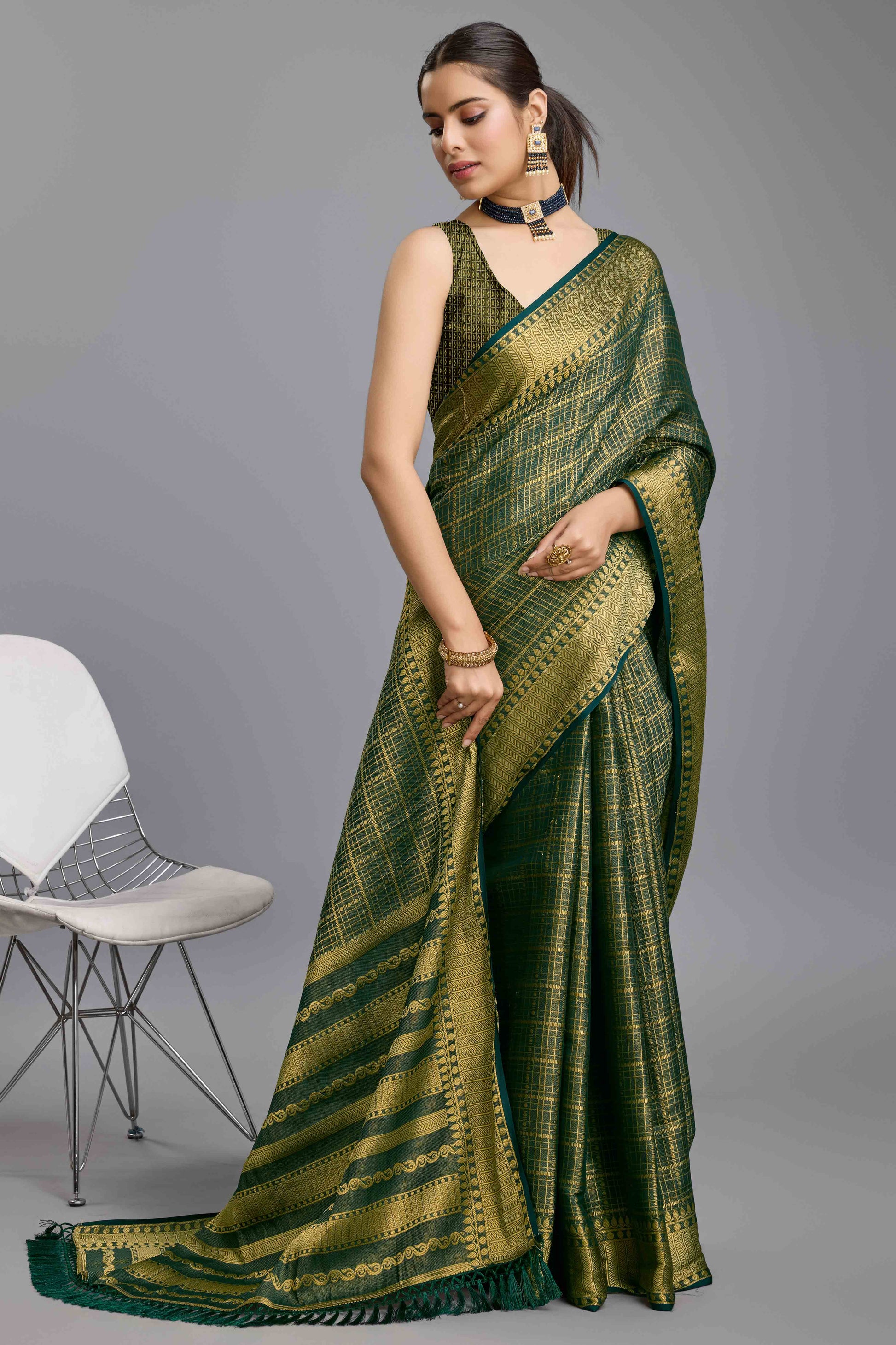 green-brocade-zari-weaving-mysore-silk-saree
