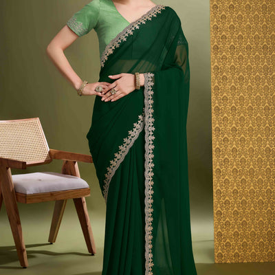 green-solid-with-zari-embroidered-georgette-saree