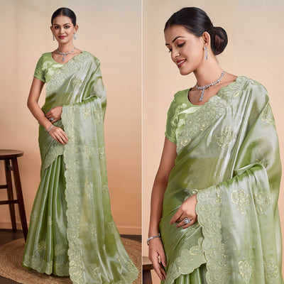 green-sequins-embroidered-organza-saree-3