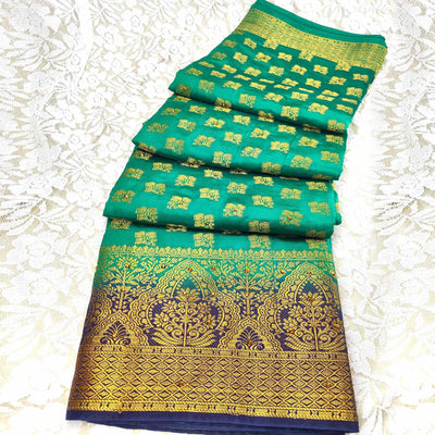 green-woven-with-stone-work-banarasi-silk-saree