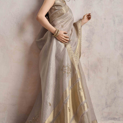 grey-beads-work-woven-linen-slub-saree
