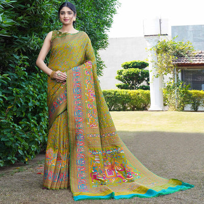 1green-floral-purple-woven-pure-silk-saree