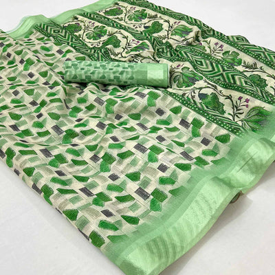 15green-geometric-digital-printed-cotton-blend-saree