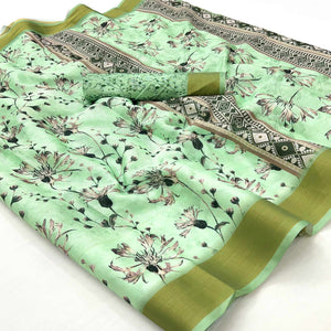 21green-floral-digital-printed-cotton-blend-saree