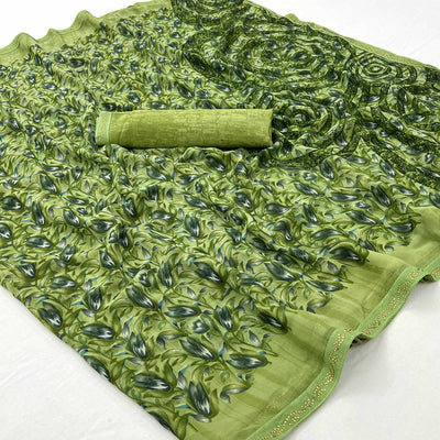 37green-floral-printed-georgette-saree