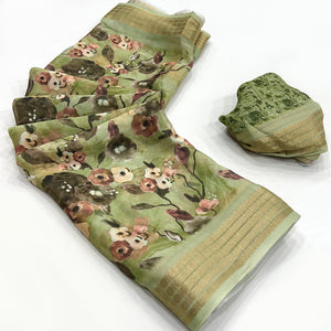 green-floral-digital-printed-georgette-saree-with-zari-border-3