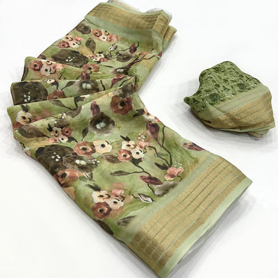 green-floral-digital-printed-georgette-saree-with-zari-border-3