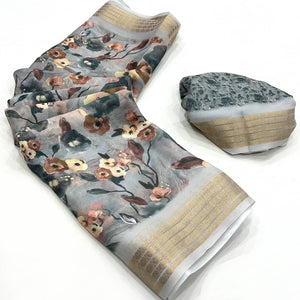 grey-floral-digital-printed-georgette-saree-with-zari-border-1