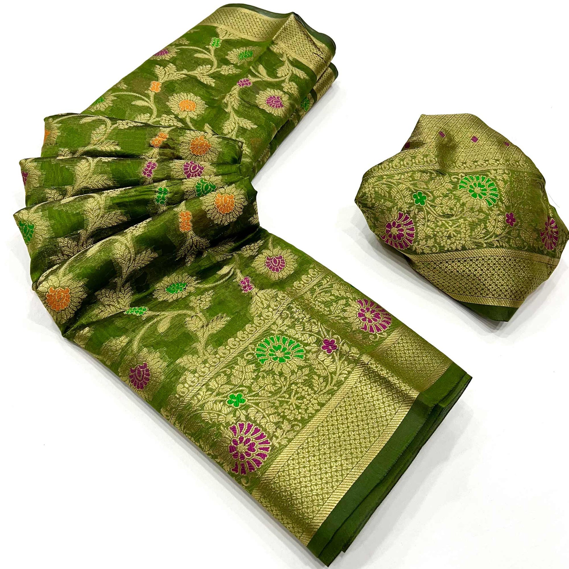 green-floral-woven-organza-saree-16