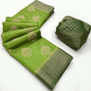 green-zari-woven-raw-silk-saree