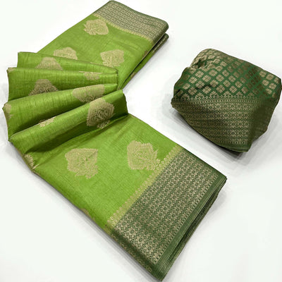 green-zari-woven-raw-silk-saree