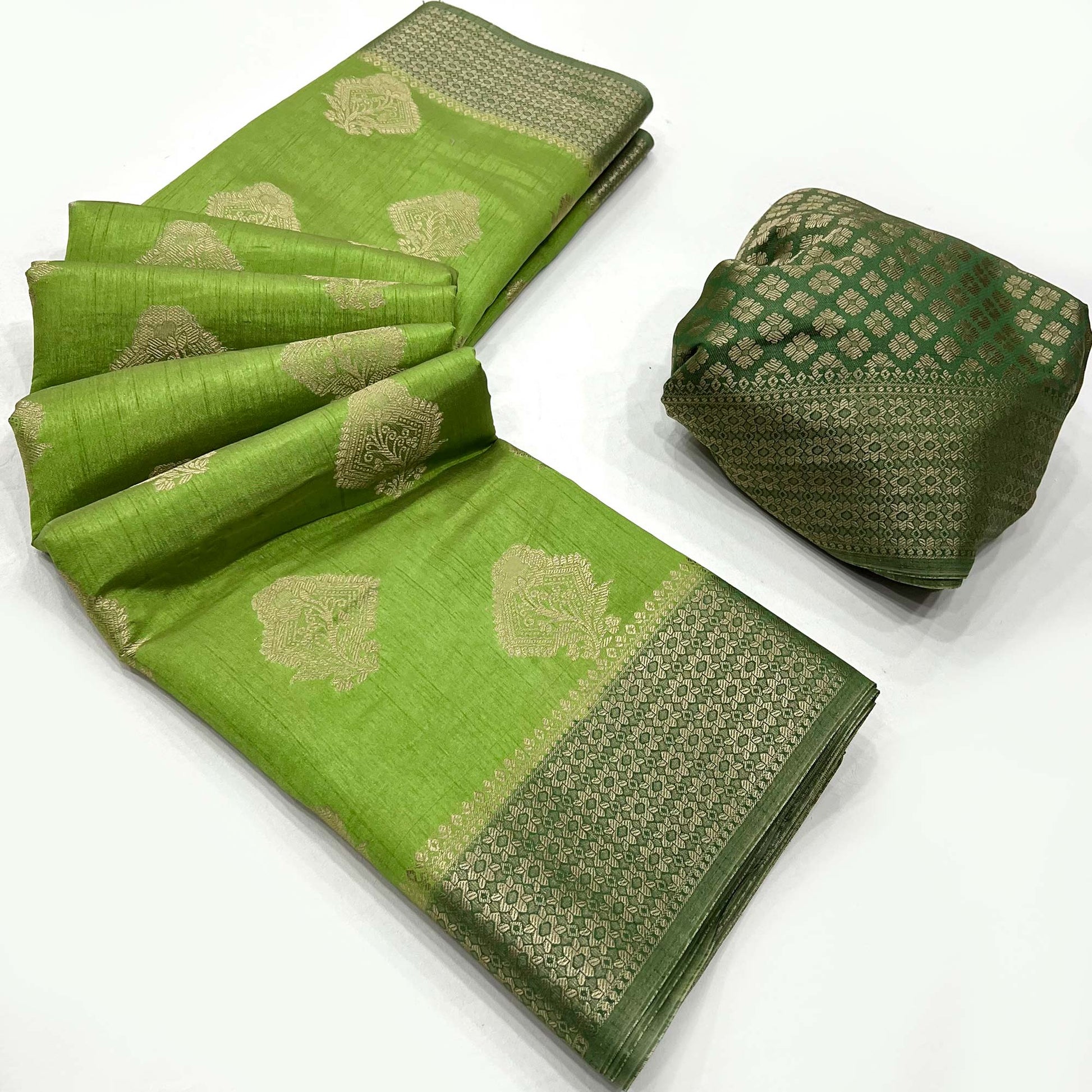 green-zari-woven-raw-silk-saree