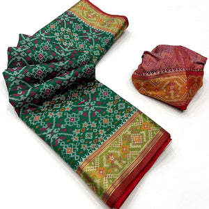 green-woven-cotton-silk-patola-saree