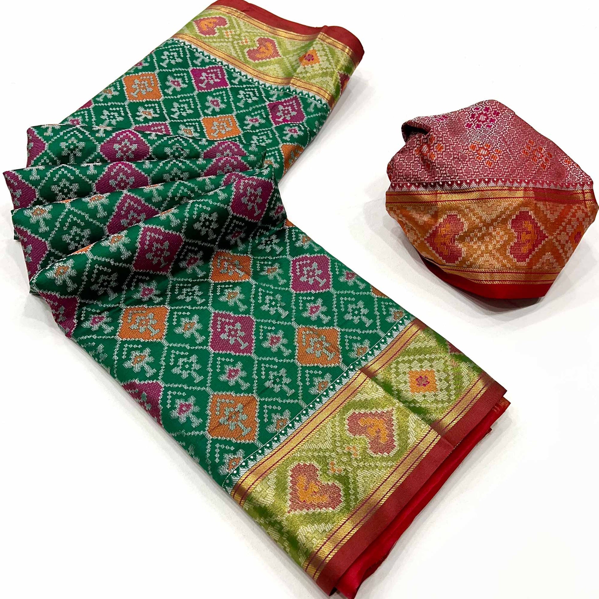 green-woven-cotton-silk-patola-saree-1