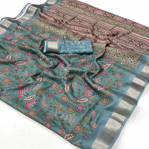 grey-floral-digital-printed-georgette-saree-with-zari-border-4